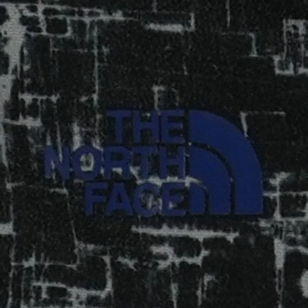 The North Face Fleece Jacket Men's Size Medium Black Gray Abstract Grid Full Zip